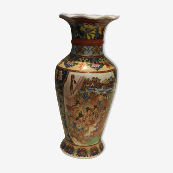 Chinese baluster vase with flared neck