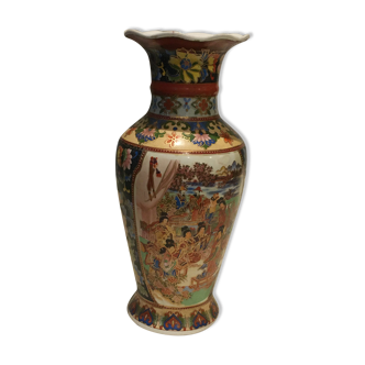 Chinese baluster vase with flared neck