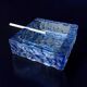 Ice cube ashtray by Antonio Imperatore, blue Murano glass, Italy, 1970s