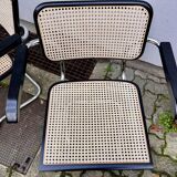 Set of 4 Marcel Breuer style armchair chairs