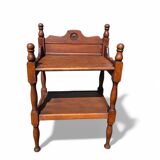 Table d'appoint vintage en bois massif