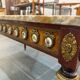 Louis XVI style coffee table - marble, porcelain medallions