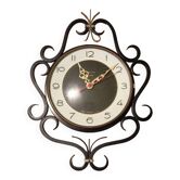 Horloge pendule murale fer forgé, de Vedette Transistor