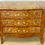Commode Louis XV Marble top and marquetry