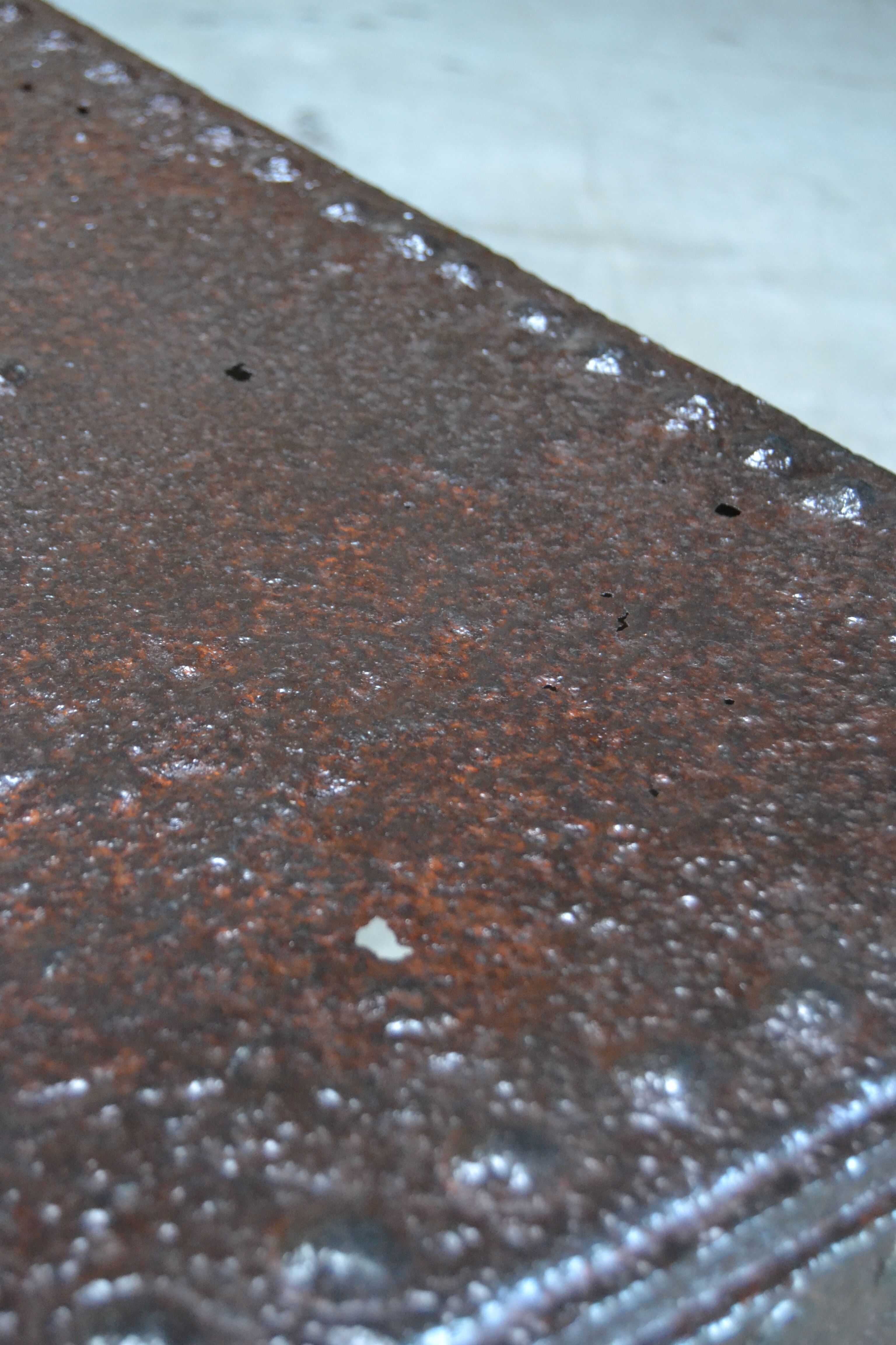 Industrial type coffee table