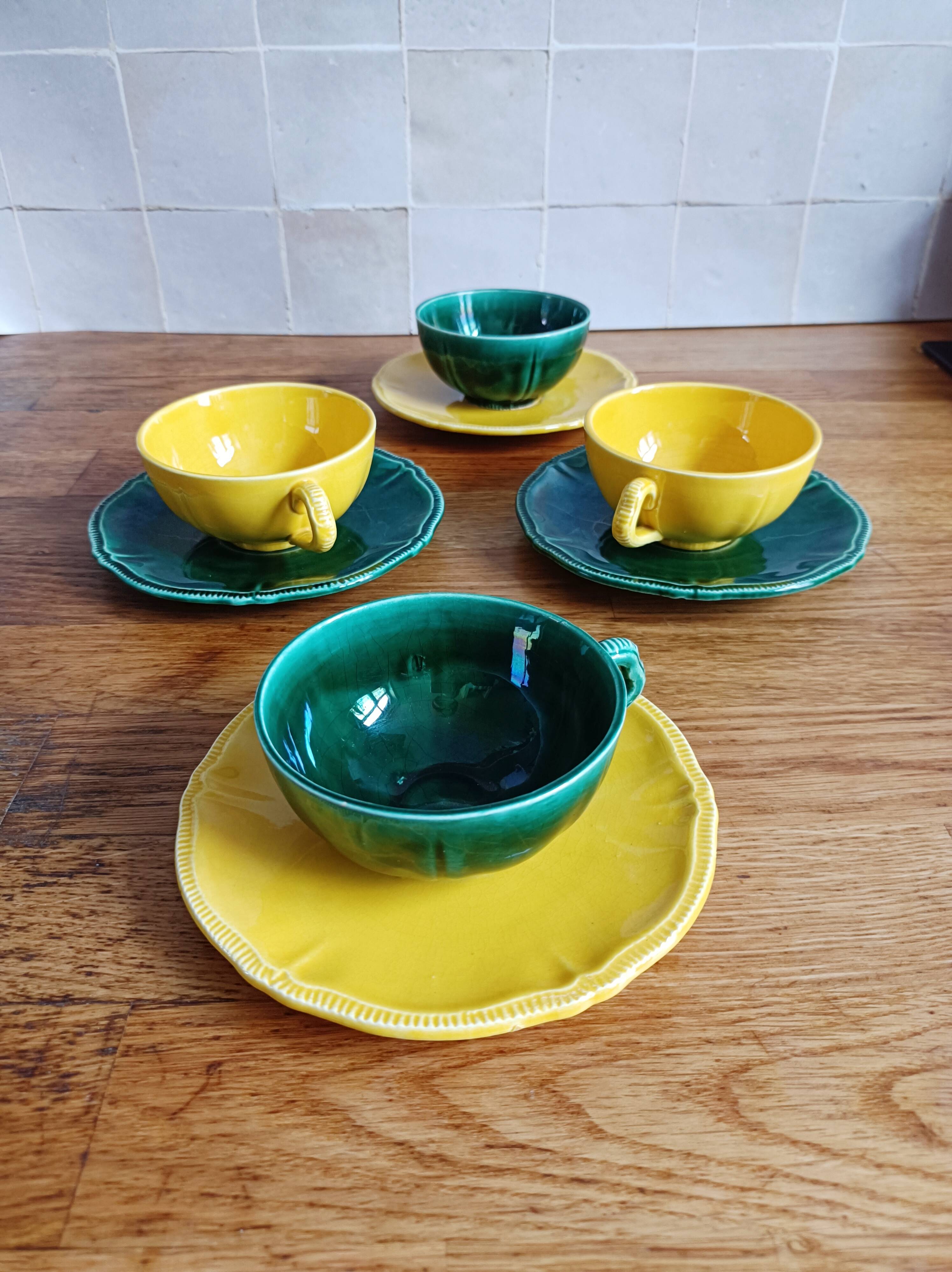 Lot de 8 tasses à café Longchamp multicolore