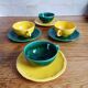 Lot de 8 tasses à café Longchamp multicolore