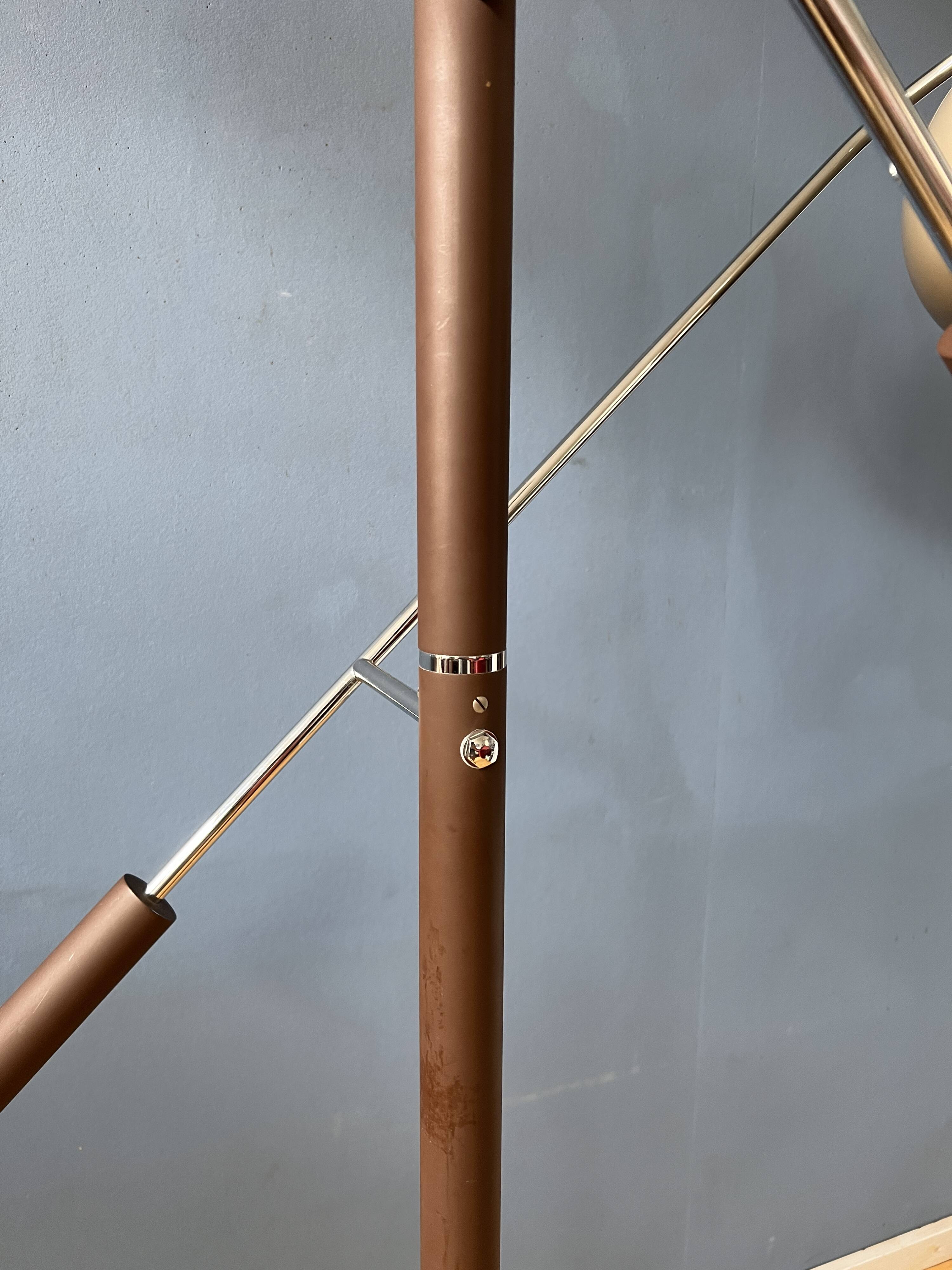 Vintage dijkstra mushroom swing arm space age floor lamp