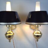 English style sconces by Erik Wärnå for EWÅ, Värnamo, Sweden. 1970's.