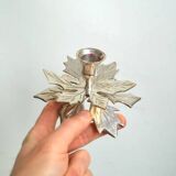 Holly leaf candle holders