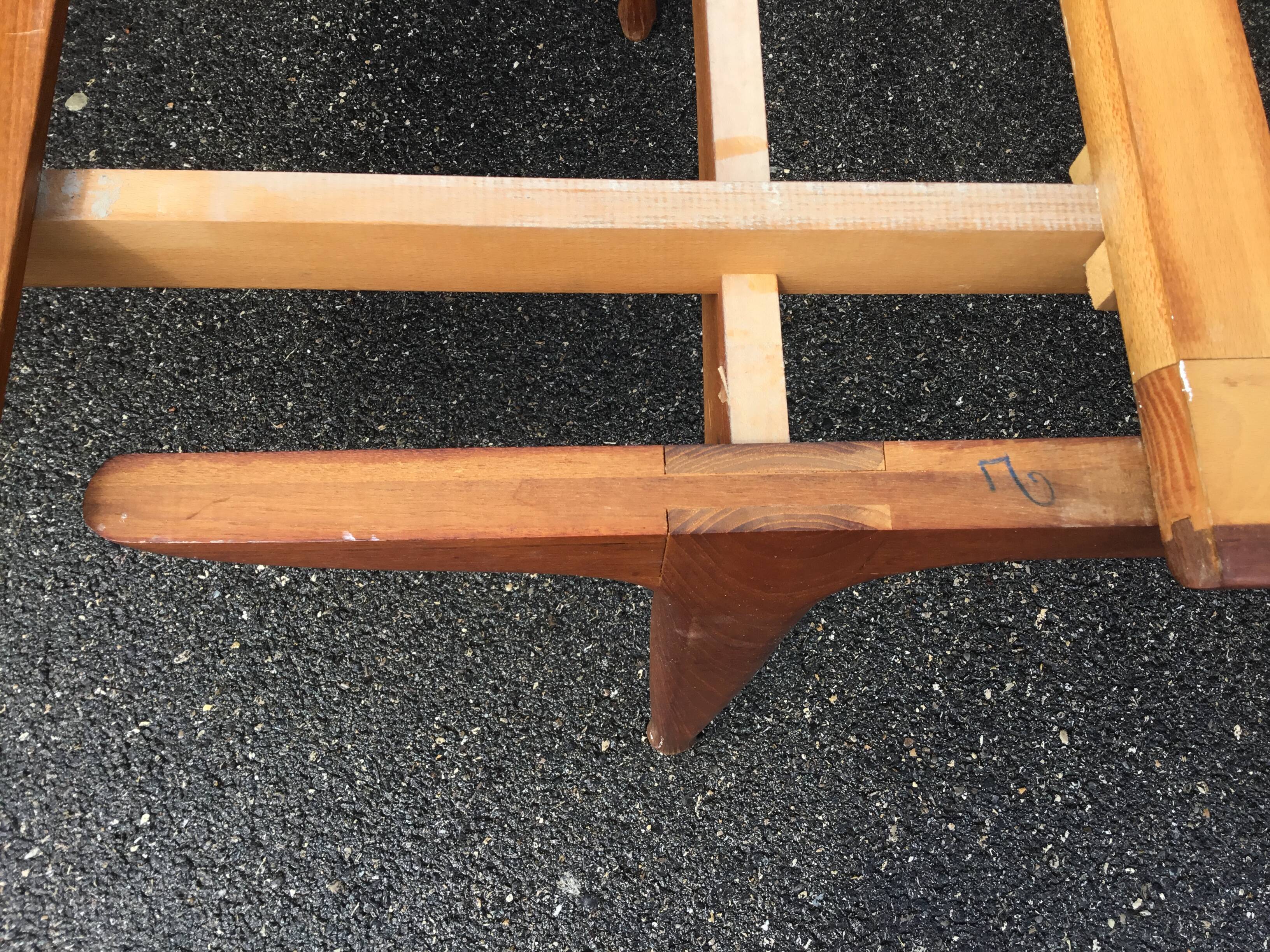 Teak table published by "Furniture TV Paris" Circa 1950-60