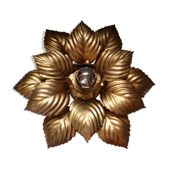 Applique fleur dorée vintage
