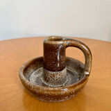Vintage ceramic stoneware candle holder 1950