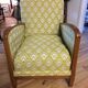 Art Deco armchair new tapestry restored