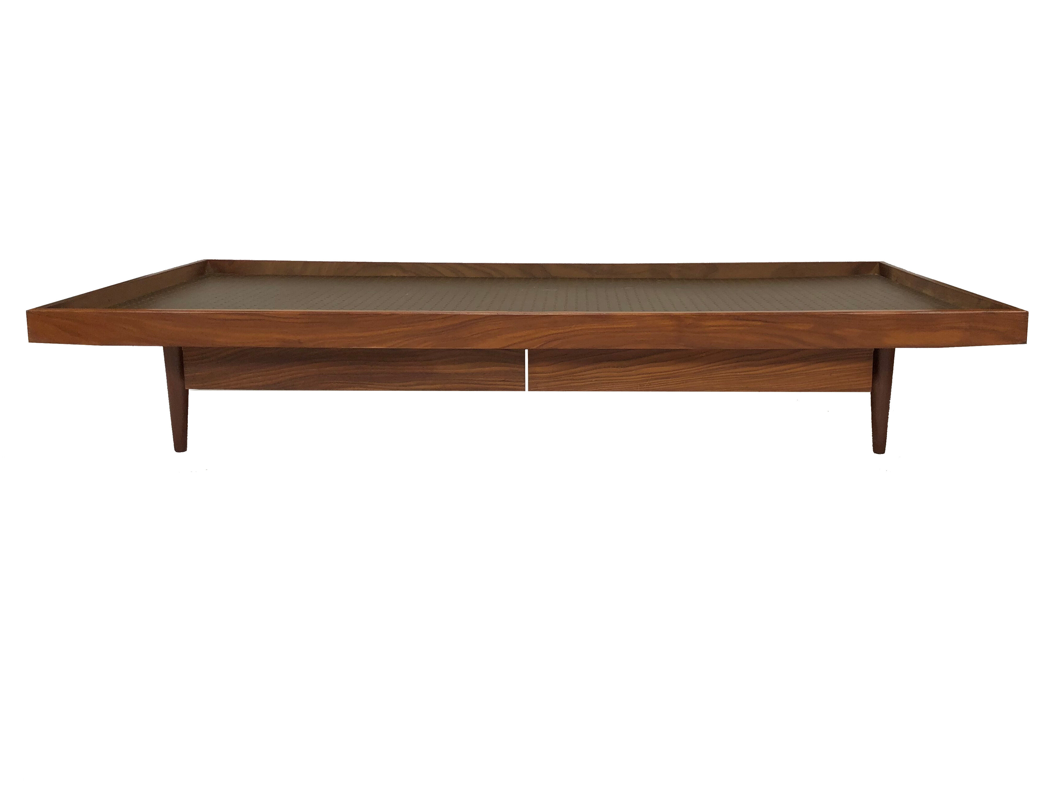 Méridienne vintage mid century en teck