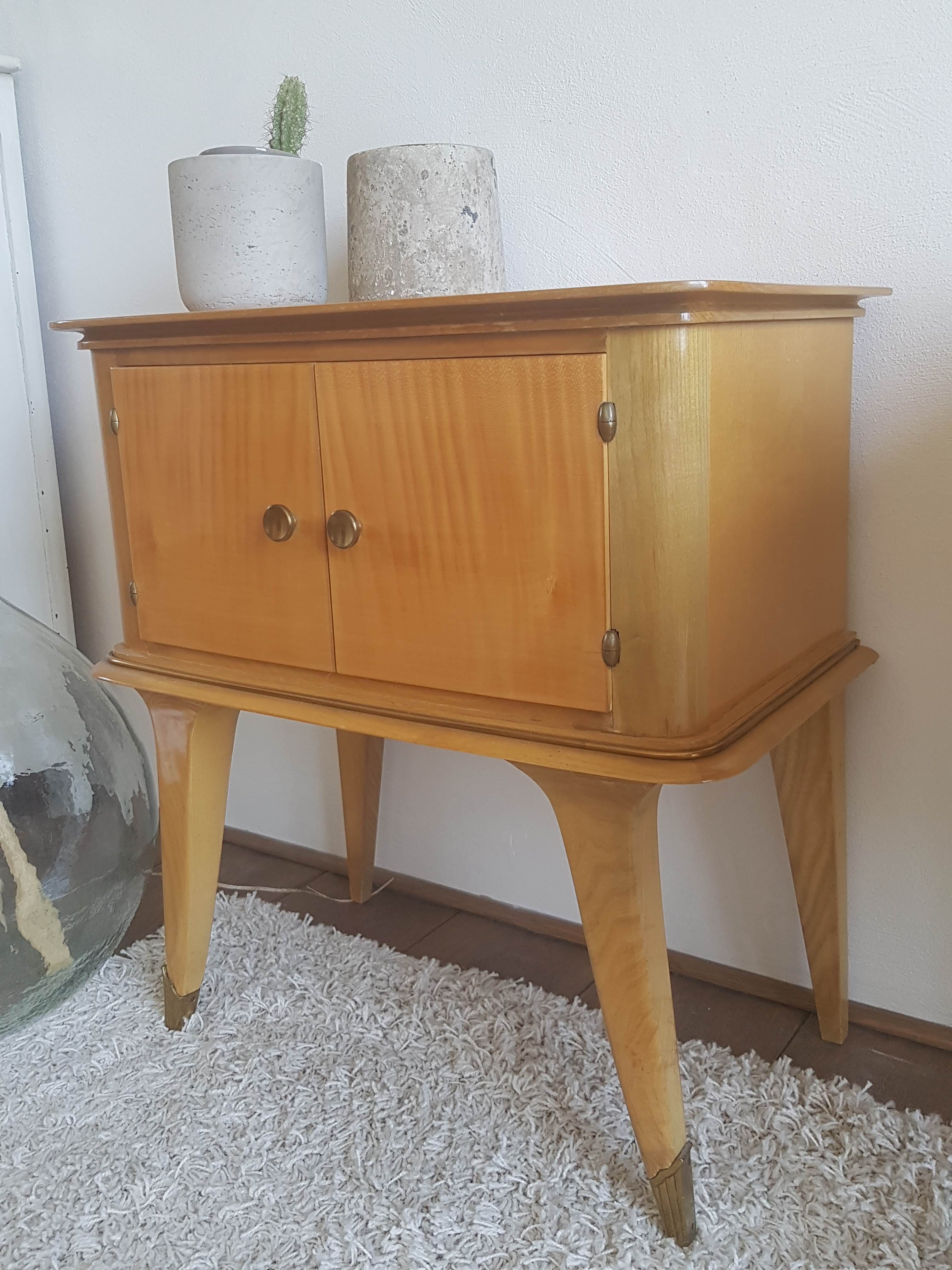 Pair of bedside tables-compass-circa 1960-Scandinavian spirit