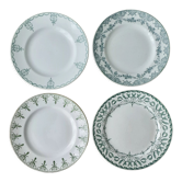 4 old flat plates 23 cm