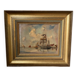 Oil painting by Ernest Vauthrin