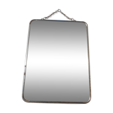 Barbier mirror with its chain around the 1950s vintage