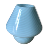Blue opaline lamp