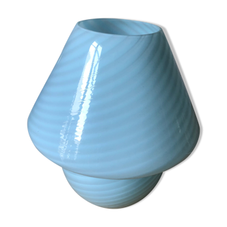Blue opaline lamp
