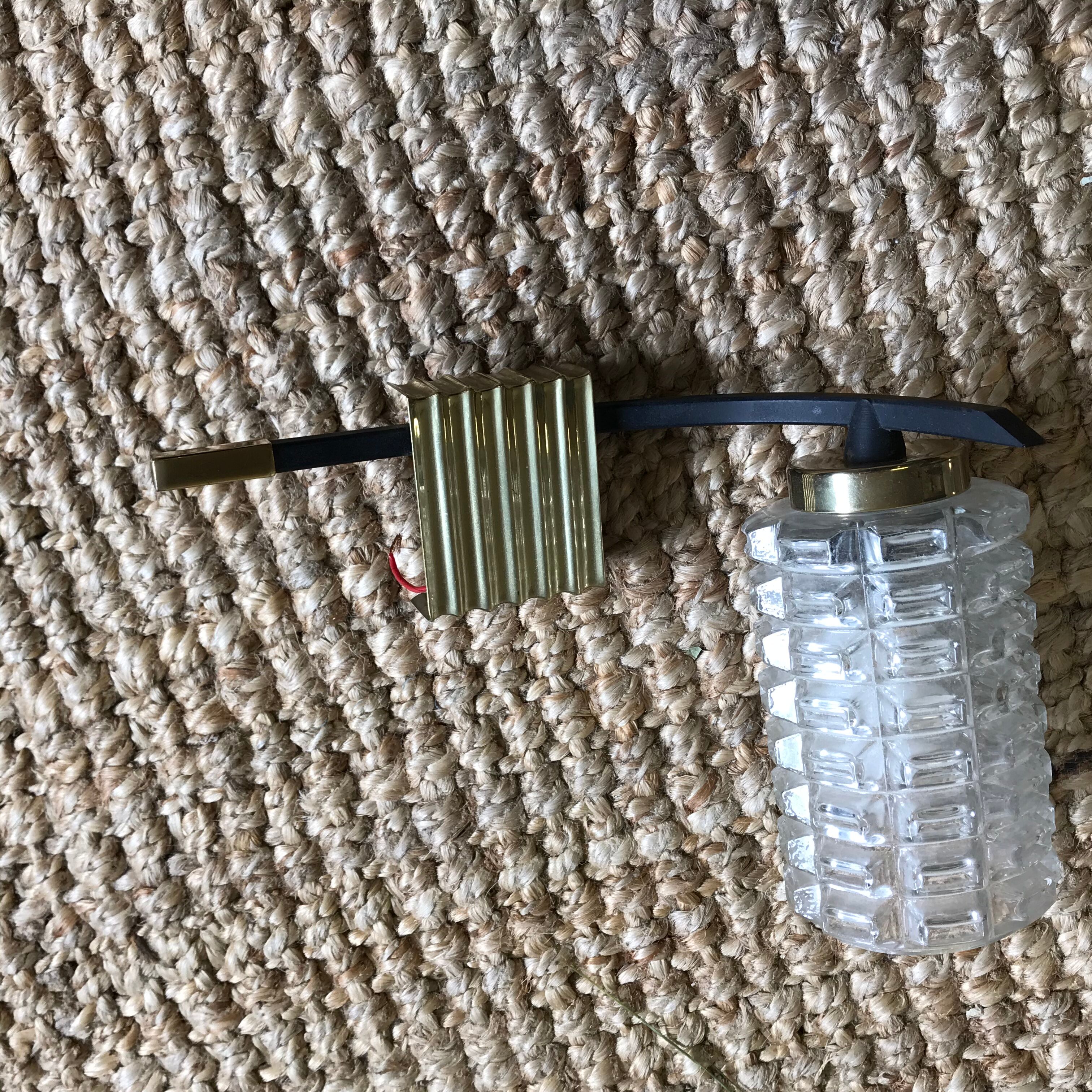 Pair of 60s metal sconces