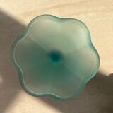 Ice cream or stemware in vintage opal frosted glass