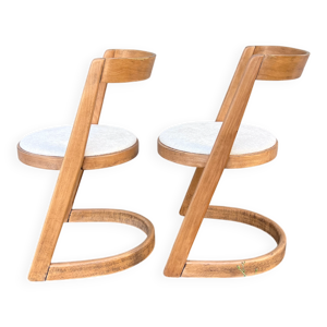 (Lot) 2 chaises Baumann