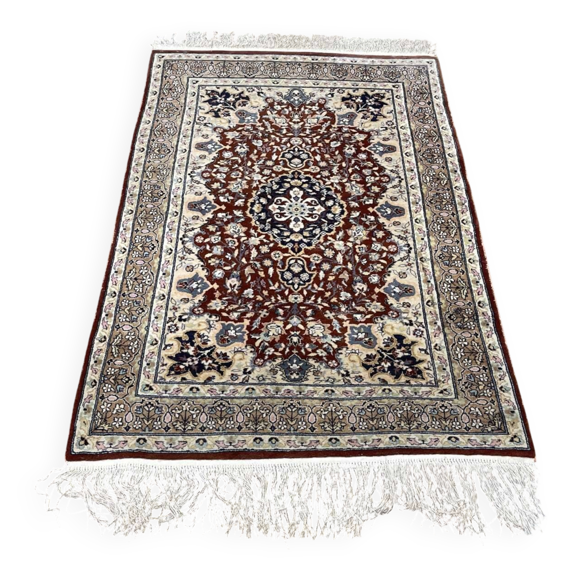 Handmade wool Oriental rug - 1.70m x 96cm