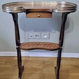 Marquetry pedestal table or side table