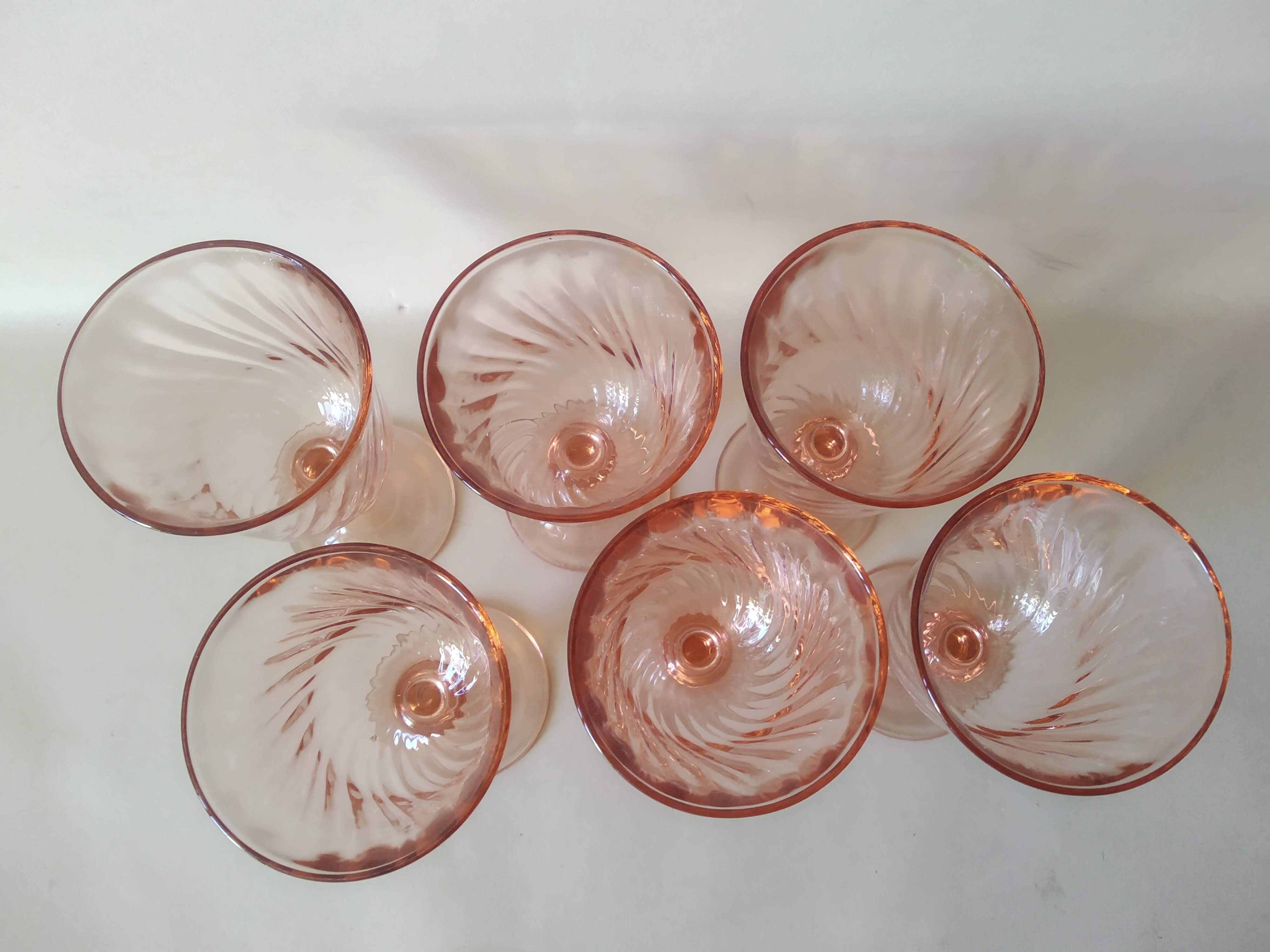 Set 6 stemmed glasses Rosaline Luminarc