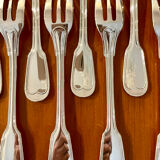 Christofle Chinon 12 cake forks and 1 pie server new condition