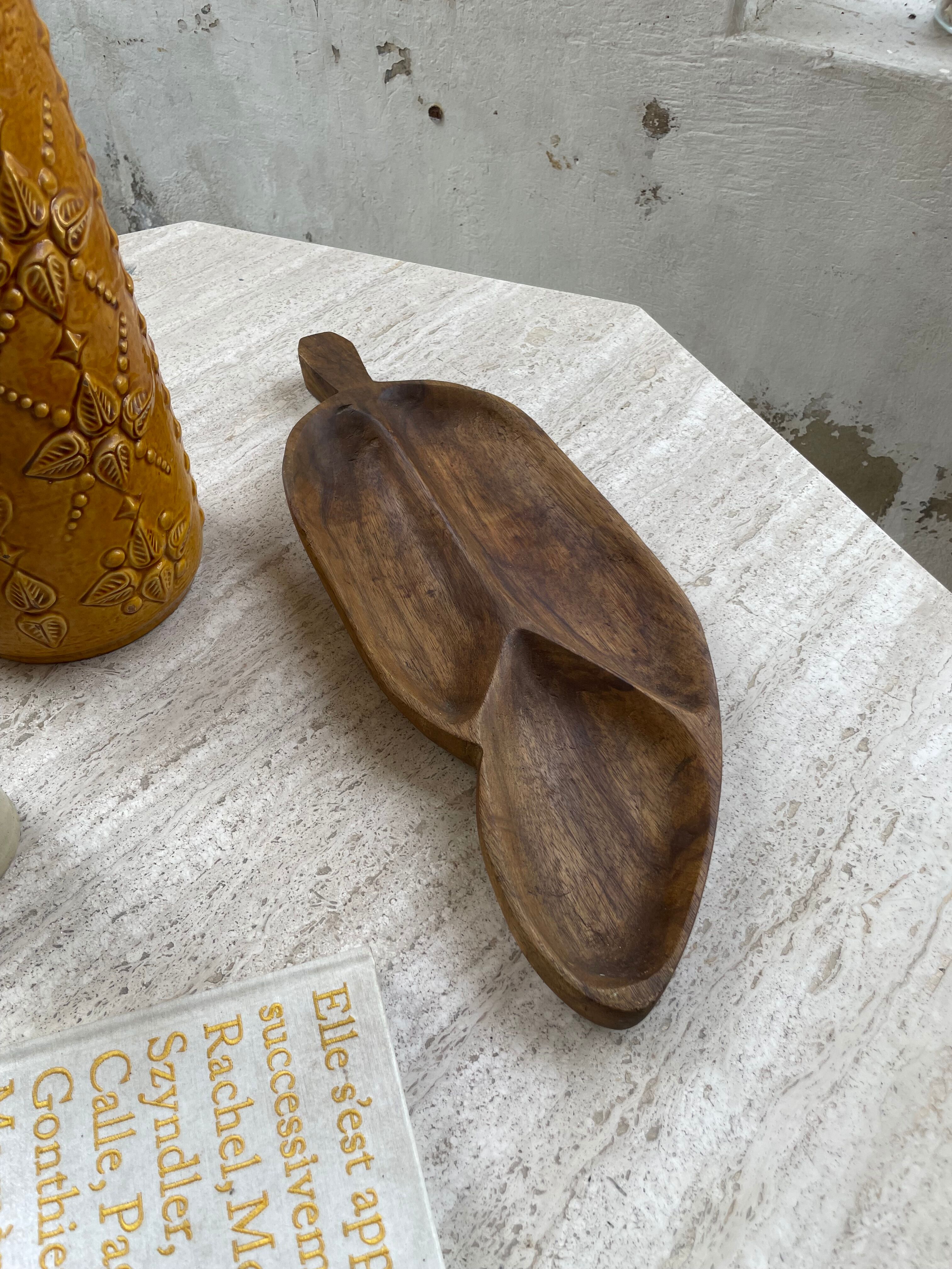 Antique wooden dish