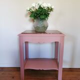 Powder pink art deco pedestal table