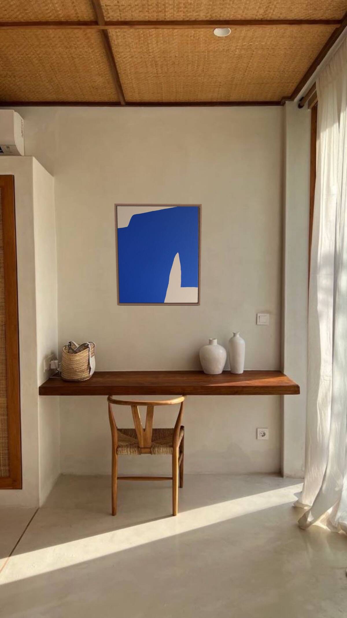 Blue Abstract Art N1 65x54cm by Bodasca