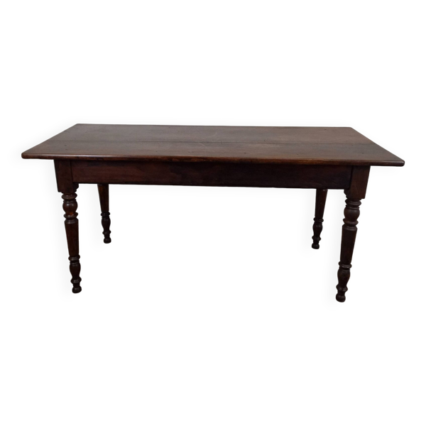 Table de ferme en noyer