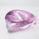 Vide poche en verre rose Val St Lambert Années 60