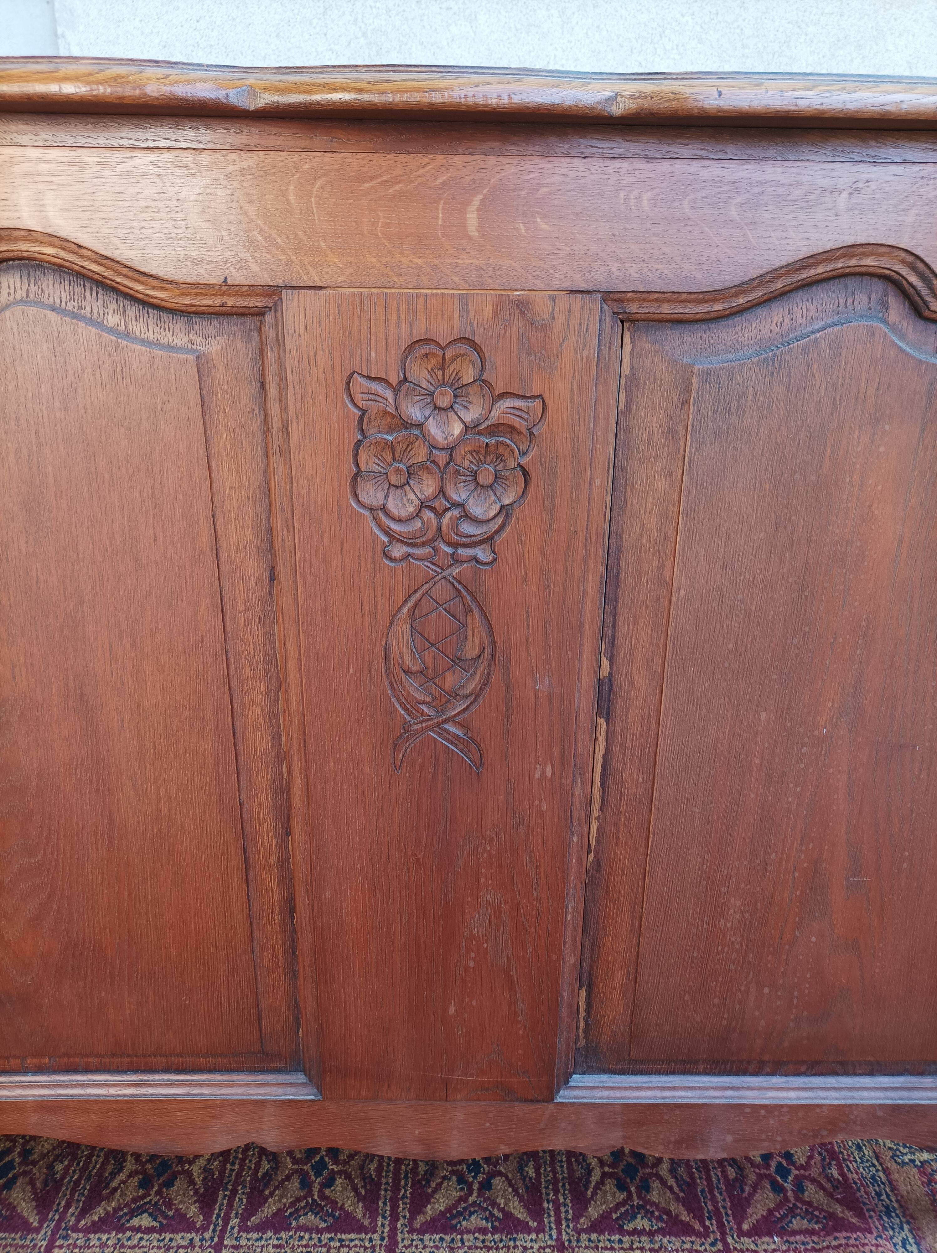 Louis XV Style Oak Desk