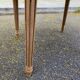 Renovated round Art Deco dining table, extendable, made of solid oak, 145cm.