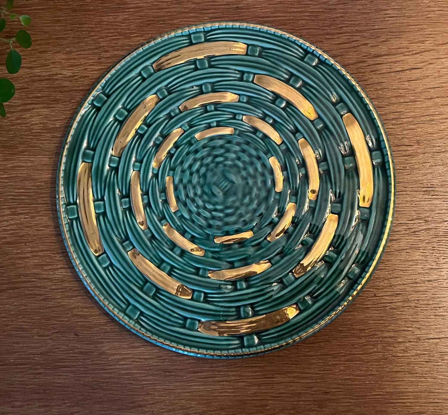 Sarreguemines earthenware trivet