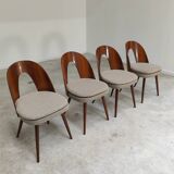 Set of 4 chairs by Antonin Suman for Tatra Nabytok 1960