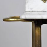 Antique wash stand in brass and marble, circa 1880