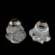 Tableware pair of crystal candlesticks JB France 20th century