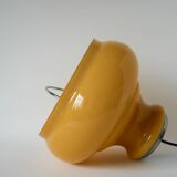 Suspension en opaline jaune avec arc en métal, Design, 1970