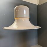White 'Campana' hanging lamp by Joe Colombo for Stilnovo, Italy 1970s