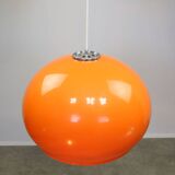 Suspension géante orange Space Age de Guzzini, années 70