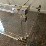 Pierre Vandel coffee table in lucite from the 70s