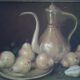 oil on canvas table. Dead Life with Pears