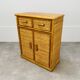 Commode en rotin années 60