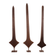 Three Topoke African Sword Coins on Base